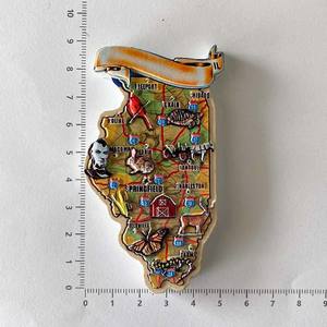 Souvenir di Viaggio USA, Mappa 3D Creativa della Città, Magnete per Frigorifero, Decorazione per la Casa, Regalo - Product Image 5