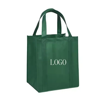 Sac de courses portable en non-tissé recyclable personnalisé Or Argent avec LOGO personnalisé Sacs de courses