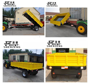 Remolque de volquete de 3 toneladas para <span class=keywords><strong>tractor</strong></span> de granja de tres lados - Product Image 6