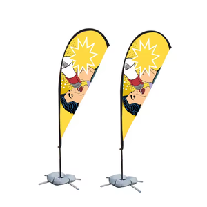 Nuevas banderas de plumas de poliéster personalizadas populares y soporte de pancarta anuncios de plumas de playa personalizados para exteriores para publicidad de eventos personalizada - Product Image 4