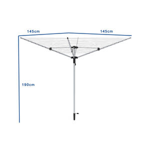 Vente chaude 40M 4 bras <span class=keywords><strong>parapluie</strong></span> forme blanchisserie séchage pliable pli support rotatif vêtements Airer - Product Image 2