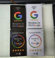 NFC Google PVC-карты: портативные водонепроницаемые метки контроля доступа, настраиваемые NTAG213, NTAG215, NTAG216, дальность считывания 1-10 см, индивидуальный дизайн