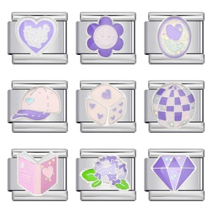 Bracelet en perles de cristal violet plaqué or-Style élastique réglable <span class=keywords><strong>pour</strong></span> le <span class=keywords><strong>bricolage</strong></span>, fournitures d'artisanat de bijoux empilables <span class=keywords><strong>pour</strong></span> <span class=keywords><strong>femmes</strong></span> - Product Image 2