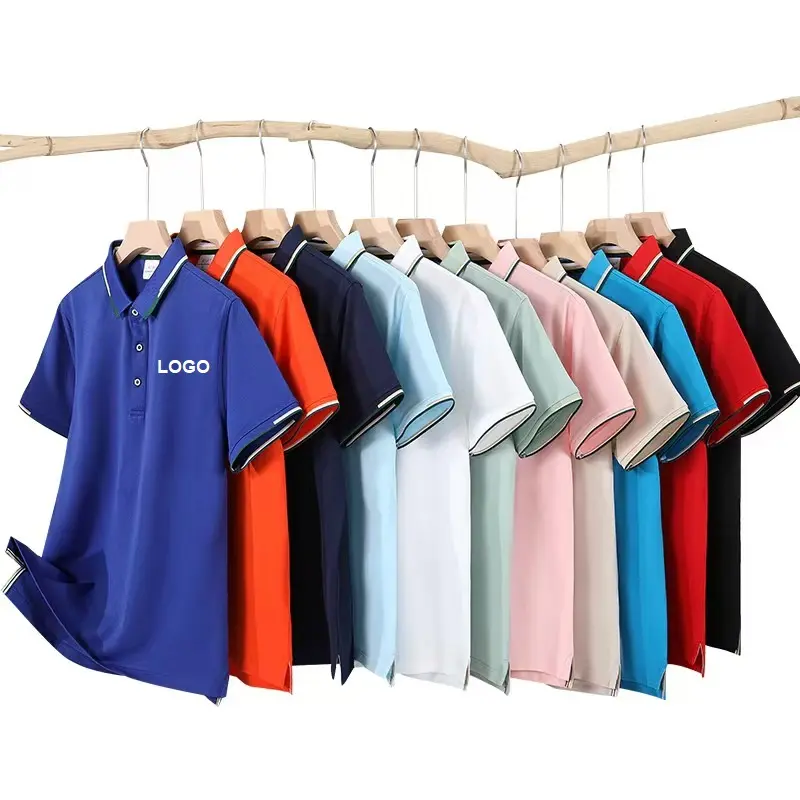 OEM hochwertige vermarktete Baumwolle Polo Herren Pima Baumwolle Piqué Polo-Shirts individuelles Logo Polyester Polo-Shirts für Herren
