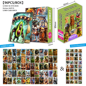 Surtido de <span class=keywords><strong>Anime</strong></span> 96 Piezas/Caja Fototarjetas de Dibujos Animados de Alta Calidad Tarjetas LOMO de <span class=keywords><strong>Anime</strong></span> Sin Repetir Postales en Caja de Papel Estucado para Colección de Fans - Product Image 4
