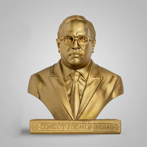 Statua della decorazione dell'ufficio festeggia la statuetta su ordinazione Di Personaggi Famosi statua d'oro Di Ambedkar - Product Image 4