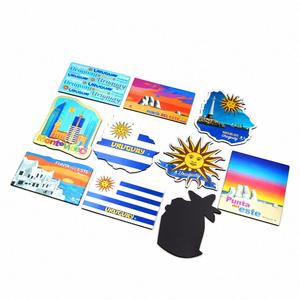 Professional Manufacturing Custom Photo Magnetic Metal Foil Print Kuwait Japan Souvenir <b>Fridge</b> Magnet - Product Image 3