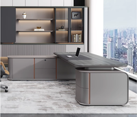 2024 luxe moderne président Table de bureau grand bureau patron travail ordinateur bureau L forme meubles commerciaux
