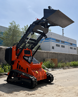 Mini-chargeuse compacte sur chenilles multifonctionnelle CYV Factory Direct avec pompe moteur pour jardinage, agriculture et aménagement paysager