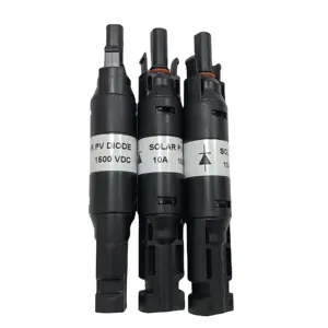 שמש דיודה IP68 עמיד למים פח מצופה נחושת קשר 10A 20A DC שמש מחבר פנל סולארי עוקף דיודה