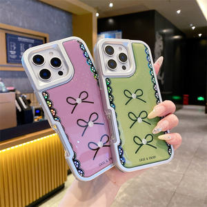 Funda Protectora <span class=keywords><strong>Anticaida</strong></span> Para Telefono Bow Frosted IMD Para iPhone 17 16 15 14 13 12 11 Pro Max Funda para teléfono - Product Image 2