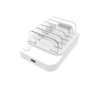 Stations de charge multi-appareils multi-ports, chargeur intelligent pour téléphone <span class=keywords><strong>portable</strong></span>, station de charge universelle <span class=keywords><strong>portable</strong></span> de bureau, 6 ports USB Type C - Product Image 2