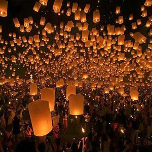 Parti aksesuarları fenerler isteyen lamba uçan fenerler gökyüzü - Product Image 6