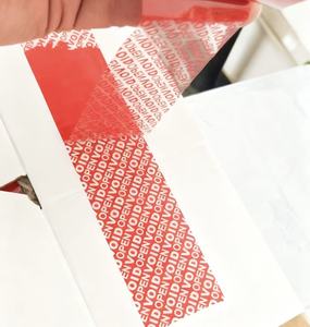 Tùy chỉnh nhiều màu Holographic <span class=keywords><strong>VOID</strong></span> dán màu đỏ Chống giả mạo bảo hành nhãn cuộn cho mỹ phẩm, sản phẩm chăm sóc da - Product Image 2