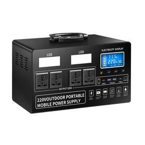 Banco de Energía Solar de Onda Sinusoidal Pura de 500W/1000W con Controlador MPPT, Arrancador de Emergencia y Linterna para Camping y Uso en Automóviles - Product Image 1