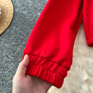 GX78512 Busana Musim Semi 2025 Butik Pakaian Wanita Seksi Street Wear Atasan Denim Patchwork Lengan Panjang dan Celana Set 2 Potong - Product Image 4