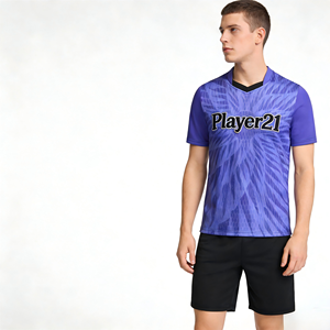 カスタム熱転写レトロメンズサッカーユニフォームセットOEMサービスロゴ速乾性半袖サッカークラブ大人用 - Product Image 3