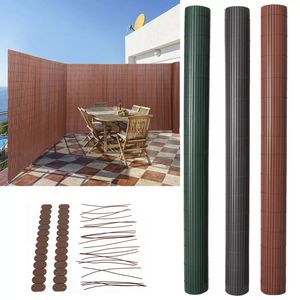 Customized PVC Coated <strong>Bamboo</strong> Slat <strong>Garden</strong> Fence Natural Plastic Security <strong>Screen</strong> for Yard Privacy Roll Frame Panel Wire Fencing - Product Image 1