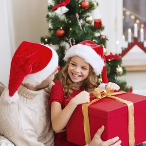 Großhandel OEM Artikel Weihnachts mütze Urlaub für Erwachsene Unisex Plüsch Weihnachts mütze, Weihnachts mütze Weihnachten, Baumwolle Weihnachts mütze