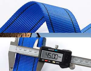 เข็มขัดนิรภัยเหล็กอัลลอยป้องกันการตกแบบง่ายพร้อมเชือกโพลีเอสเตอร์ - Product Image 3