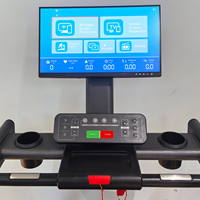 Tapis roulant commercial 2025 nouveauté équipement de gymnastique de forme physique ensemble complet salle de sport professionnelle 21.5 pouces écran miroir grand moniteur