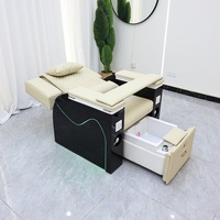 Nouveau design 2025 – Fauteuil de manucure inclinable de luxe pour salons de beauté, avec table à ongles intégrée pour pédicure