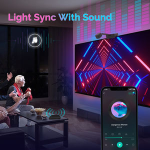 Bande lumineuse LED intelligente Wifi, bande lumineuse LED RGB, lampe pour rétroéclairage de télévision, décoration de fête à domicile, fonctionne avec Alexa et Google Home - Product Image 5