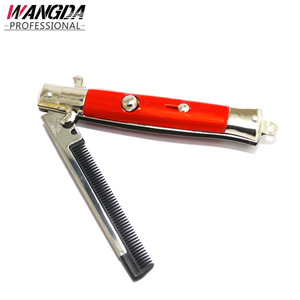 Lược Gấp Gọn Lược Bướm Tập Luyện Bằng Thép Không Gỉ Lược Chải Ria Mép Râu Dụng Cụ Tạo Kiểu Tóc Cho Tiệm Làm Tóc - Product Image 2