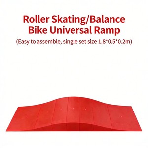 Piste à pompe de conception nouvelle, en plastique modulaire, pour skatepark en plein air - Matériel PP, sûr, durable, antidérapant, robuste - Product Image 6