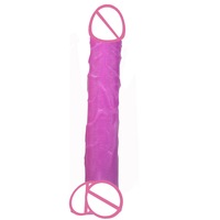 Dildo en silicone noir FAAK super épais de 50,5*7 cm, dildos animaux pour femmes