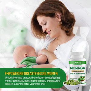 Oem/ODM 100% tinh khiết Moringa viên nang Vegan Hữu Cơ viên nang Moringa oleifera lá bột chiết xuất viên nang - Product Image 4