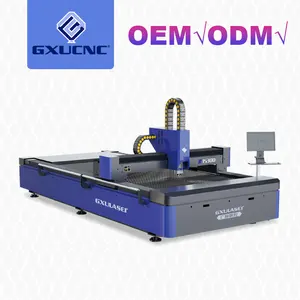 Machine de découpe Laser à Fiber Cnc pour métal, lit durci et lame souple de haute qualité GX-1530D 1000-3000W de Style de base