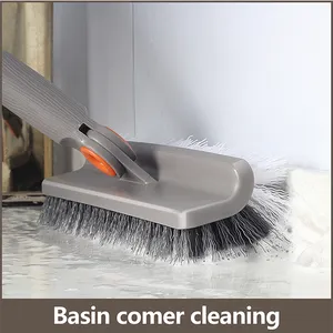 Cleaning Plastic Floor Broom / Brush With Long Handle Table Broom Handle Sweep Cleaning Brush Broom