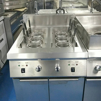 Cuisinière à nouilles sur pied à six bacs RKMF-P266 en acier inoxydable à prix abordable