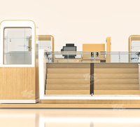 Vitrine de magasin pour téléphones portables, meuble de présentation avec éclairage LED, matériaux personnalisables, étagères à niveaux, garantie de 3 ans