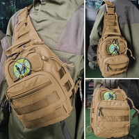 Sacs à bandoulière réglables et amovibles, fermeture éclair en nylon, sac bandoulière, sac de poitrine imperméable pour la pêche et la chasse