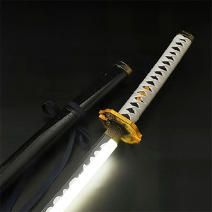 <span class=keywords><strong>Katana</strong></span> Wado Ichimonji <span class=keywords><strong>de</strong></span> Roronoa <span class=keywords><strong>Zoro</strong></span> <span class=keywords><strong>de</strong></span> 39,72 pouces avec fourreau noir, arme non affûtée et sécurisée pour le cosplay d'anime - Product Image 1
