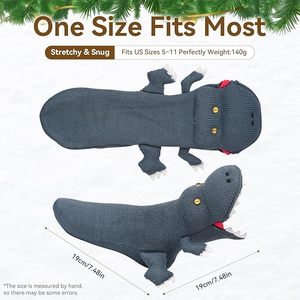 Chaussettes Dinosaures T-Rex Bleues pour Aventure Jurassique – Cadeau Unisexe Enfants et Adultes – Vente en Gros – Jouet en Peluche Tricoté Personnalisé – Direct Usine - Product Image 3