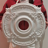 Médaillon de plafond en polyuréthane durable, moderne, écologique et imperméable pour usage extérieur, villa, jardin, résistant à la pourriture, directement de l'usine