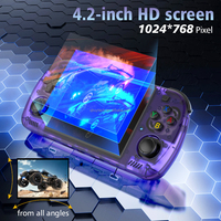 Consola de Juegos Portátil Qbuy R45H con WiFi, 3500mAh, Compatible con Simuladores de PSP y PS1, Sistema Arkos2.0, Rockchip RK3326