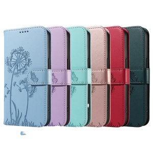 เคสโทรศัพท์ดีไซน์กระเป๋าสตางค์ลายนูนลายดอกแดนดิไลออนสำหรับซัมซุง A07 A17 A27 A37 A57 A06 A16 A26 A36 A56 A05 A15 A25 A35 <span class=keywords><strong>A75</strong></span> A55 - Product Image 2