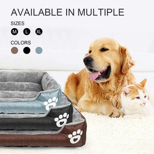 Cama de algodón <span class=keywords><strong>extra</strong></span> firme para perros, sofá cómodo y lavable para mascotas, nido de seguridad para animales, saco de dormir rectangular transpirable para cachorros, venta al por mayor - Product Image 2