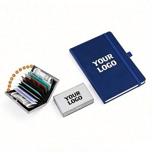 Porte-cartes minimaliste anti-RFID personnalisé avec logo, pince à billets, étui cadeau promotionnel pour entreprise, vente en gros - Product Image 1