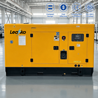 Générateur diesel silencieux refroidi par eau avec moteur turbocompressé WeiChai et alternateur sans balais Stamford, garantie mondiale complète
