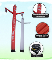 FEAMONT Danseur d'air gonflable personnalisé pour la conception d'événements publicitaires Wave Man avec souffleur, Halloween et promotions de restaurants