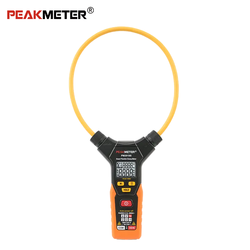 Peakmeter PM2019S Digital Flexible clamp ammeter Multimeter WIth true RMS Voltage and 3000A AC large Current Measurement