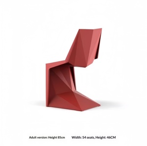 VONDOM Imported VOXEL <b>Dining</b> <b>Chair</b> Pantone <b>Chair</b> <b>Plastic</b> Backrest Indoor Outdoor Leisure Restaurant Household - Product Image 1