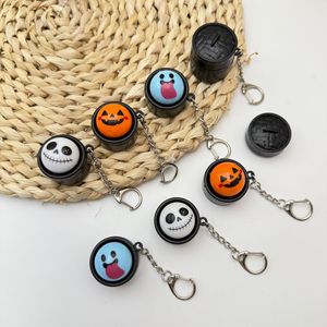 Nouveau porte-clés promotionnel citrouille fantôme d'Halloween avec lumière LED, jouet à presser anti-stress pour la décoration de sac à dos - Product Image 3