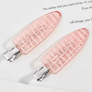 Pinza de Pelo Acrílica Estilo Coreano con Logotipo Personalizado, para Fiestas y Navidad, con Logotipo Impreso - Decoración para el Cabello - Product Image 4