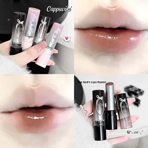 Cappuvini Retro Solid <strong>Lip</strong> Gloss <strong>Sweet</strong> and Cool Butterfly Korean Nude Color Solid <strong>Lip</strong> Glaze Makeup for Students Lipstick - Product Image 2